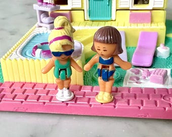 Casa de verano completa de Polly Pocket, vintage de 1993