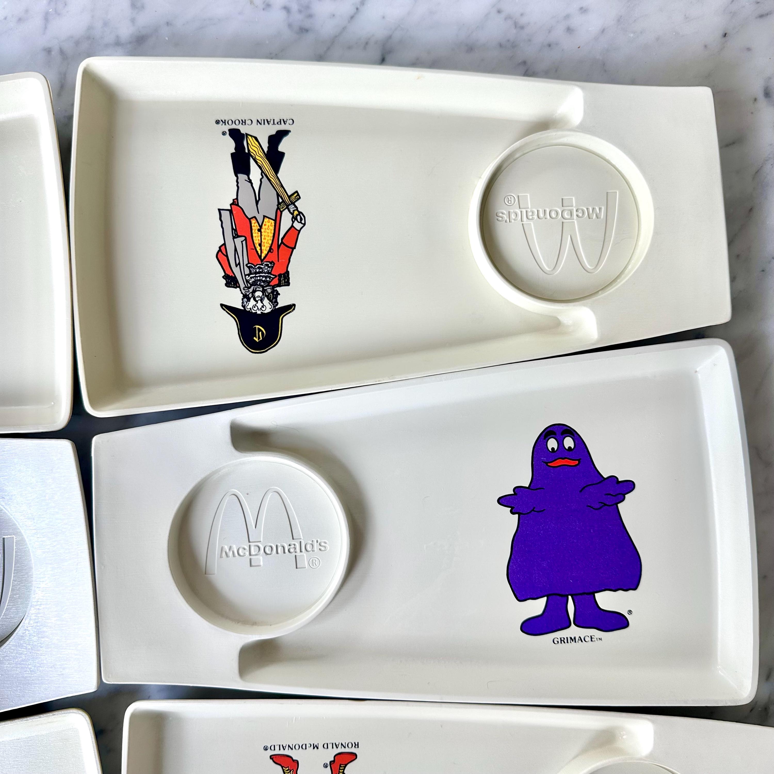 Vintage 1970's Mcdonald's Kid's Happy Meal Trays, Complete