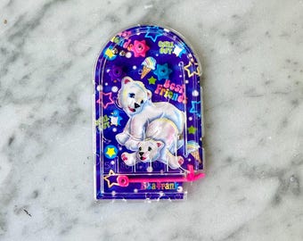 Vintage Lisa Frank Rory the Polar Bear Mini Pinball Game