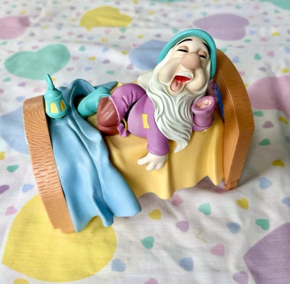 Vintage Linden Disney Snow White Sleepy Alarm Clock PLEASE READ - Etsy