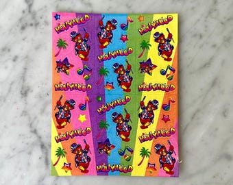 Vintage 1990’s Lisa Frank Hollywood Bear Sticker Sheet