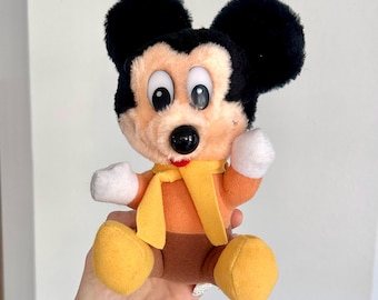 Vintage 1983 Mickey’s Christmas Carol Micky Maus Plüschtier von Disney