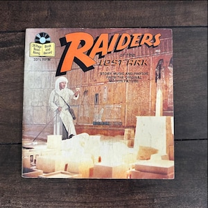 Vintage 1981 Raider of the Lost Ark Book and Record in great condition