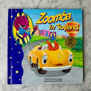 Vintage 90’s Barney “Zoomba In Toyland” Hardback Book