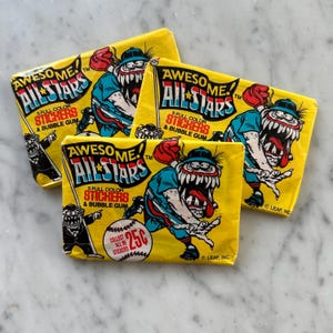 1 paquet de superbes cartes scellées vintage 1988 All StarsTrading