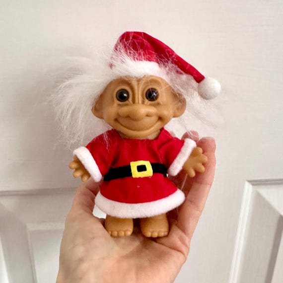 Vintage 90's Santa Russ Troll Doll