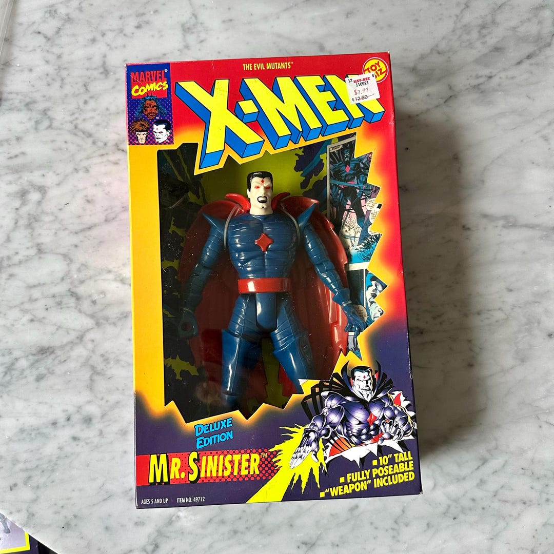 Vintage 1994 Toy Biz Marvel X-men Mr. Sinister Action Figure-new