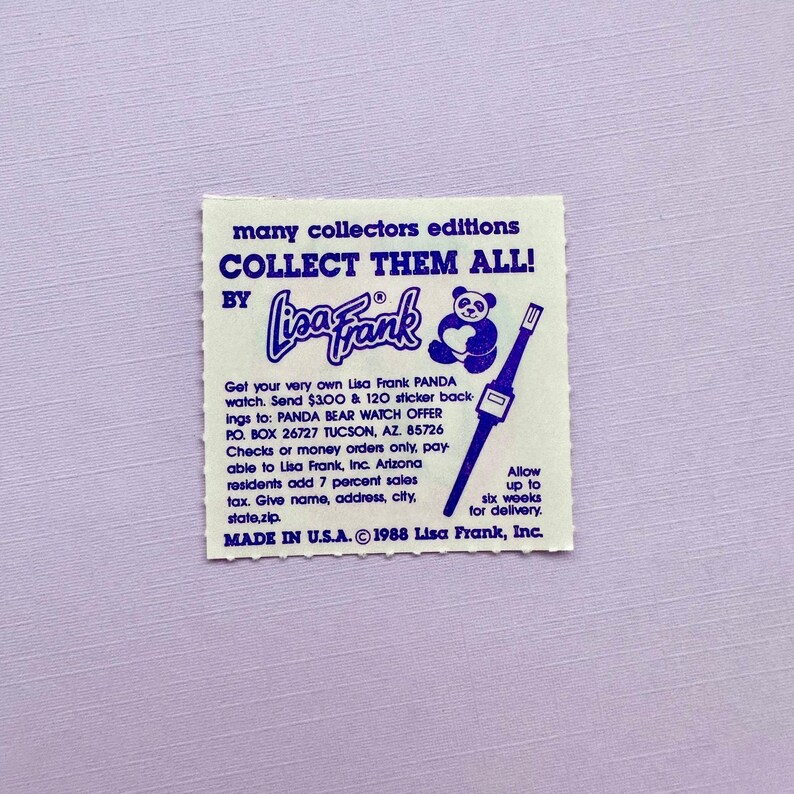 80’s Lisa Frank Party Penguin and Bear Sticker image 3