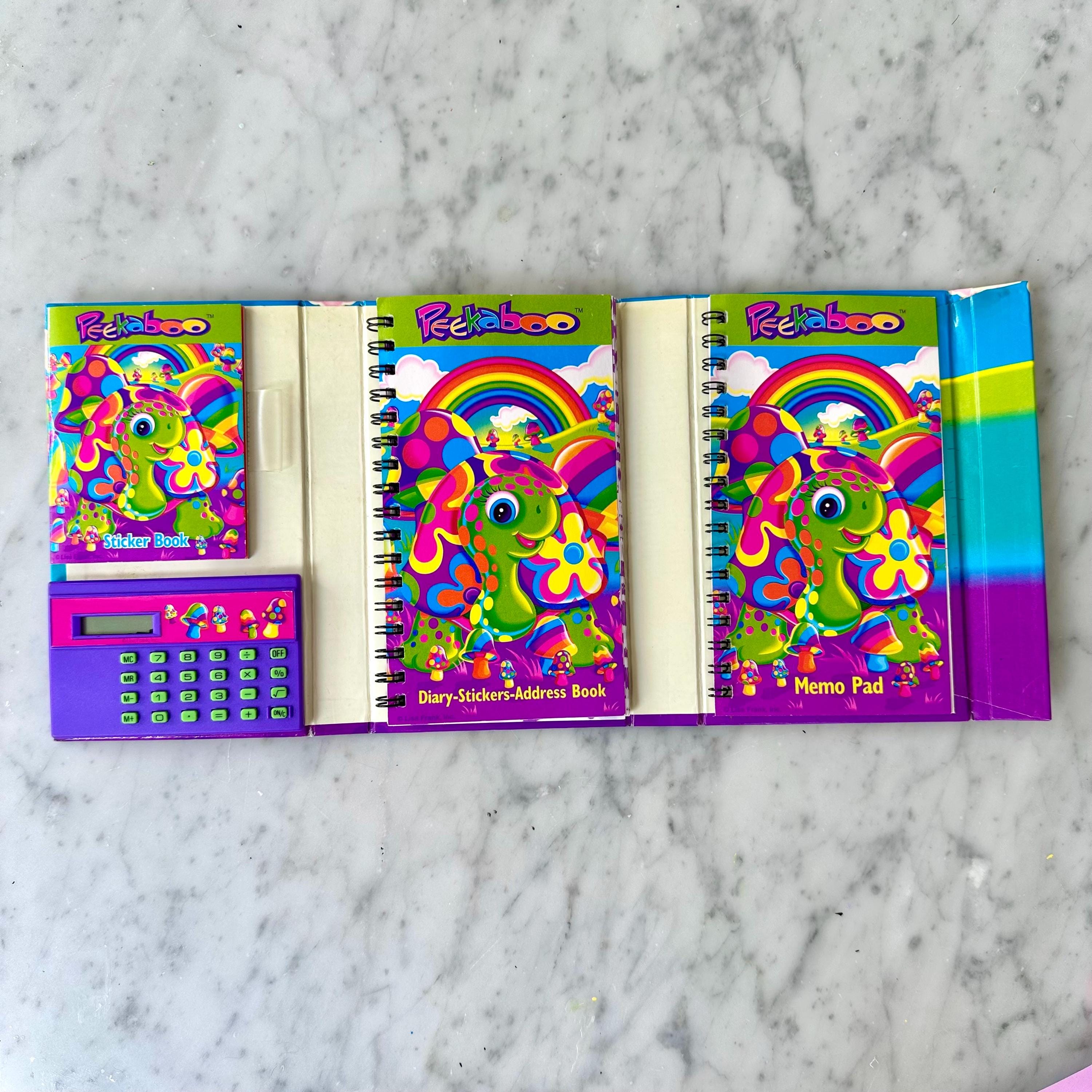 Vintage Lisa Frank Peekaboo Turtle Planner With Calculator READ - Etsy