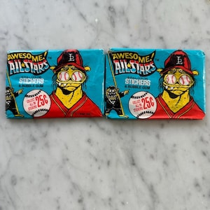 1 paquete de cartas coleccionables Awesome All Stars de 1988 selladas