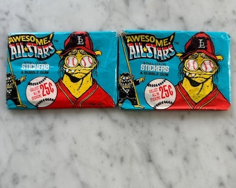 1 Packung versiegelte 1988 Super All Stars Trading Card Pack
