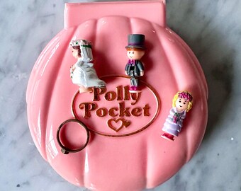 Mini Univers POLLY PETT Nancy's Weeding Day – BLUEBIRD TOYS 1989 (3 Perso)