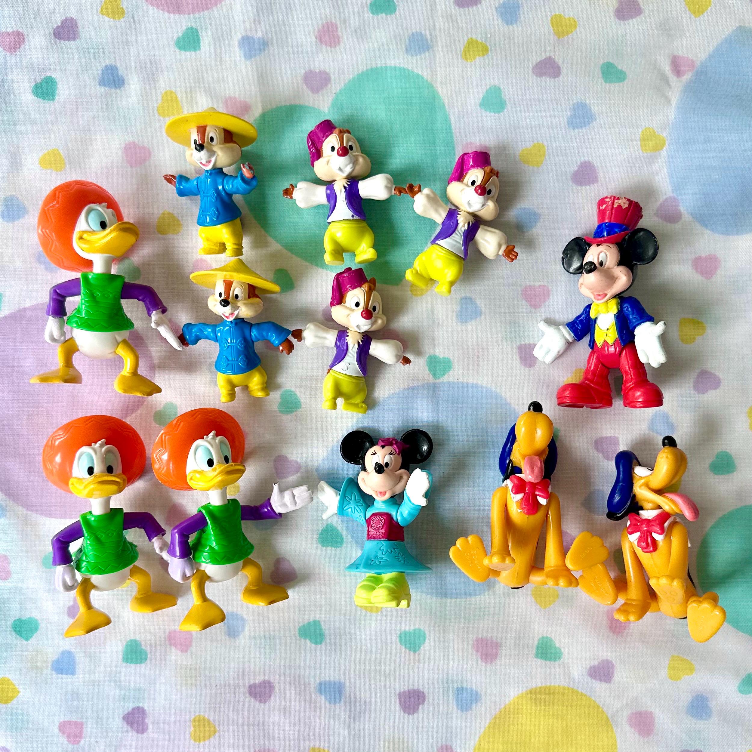 Vintage 1995 Mcdonald's Disney Epcot Adventures Toy Figure Lot of