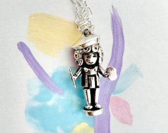 Sterling Silver Artist Polly Pocket Doll Charm Necklace