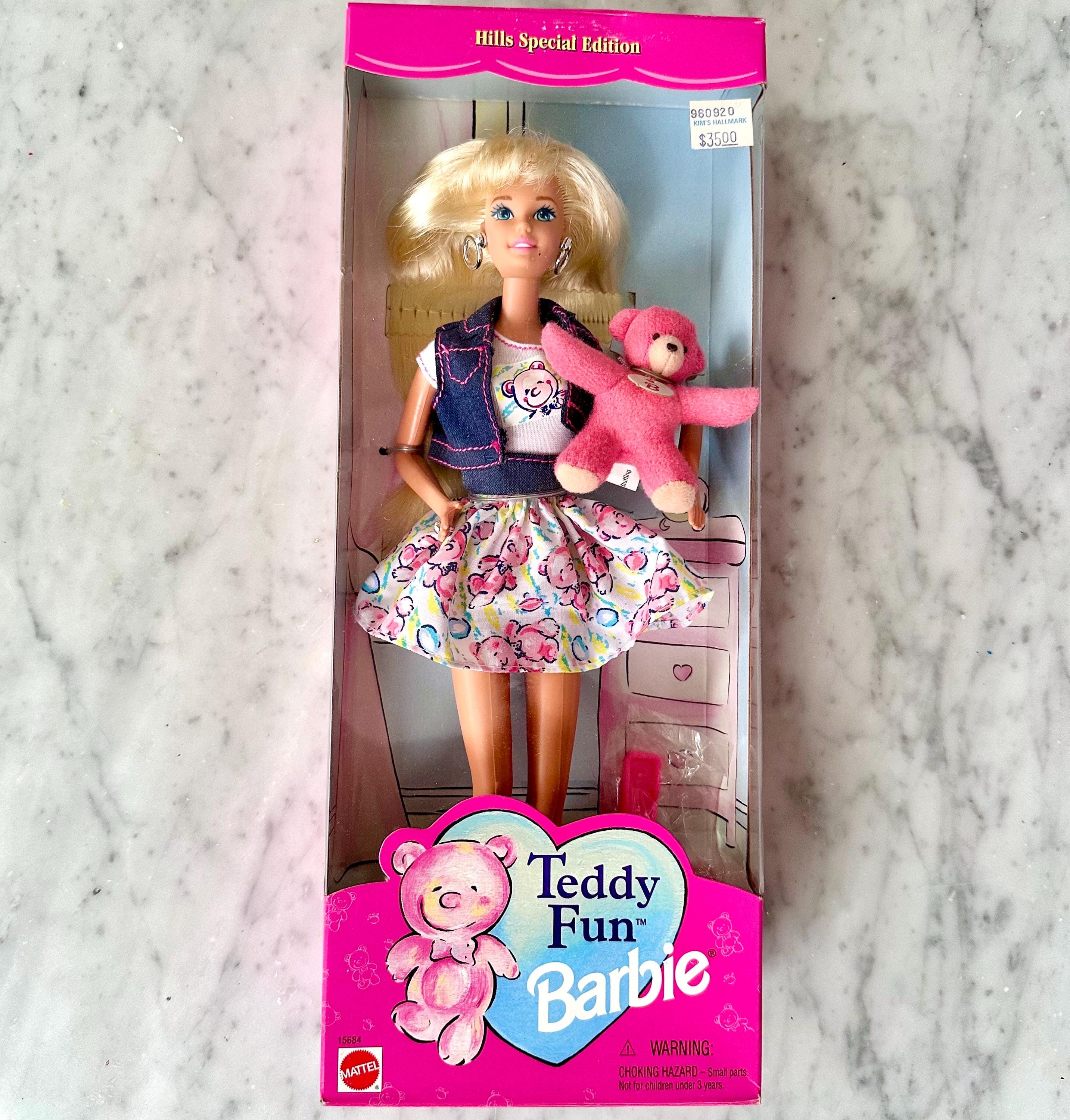Vintage 1996 Mattel Hills Special Edition Teddy Fun Barbie, Never