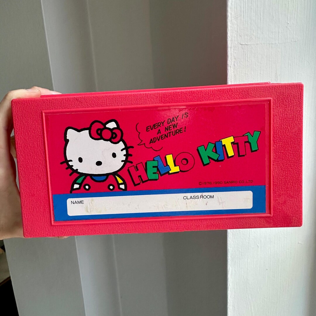 Vintage 1990 Sanrio Hello Kitty Pencil Box - Etsy