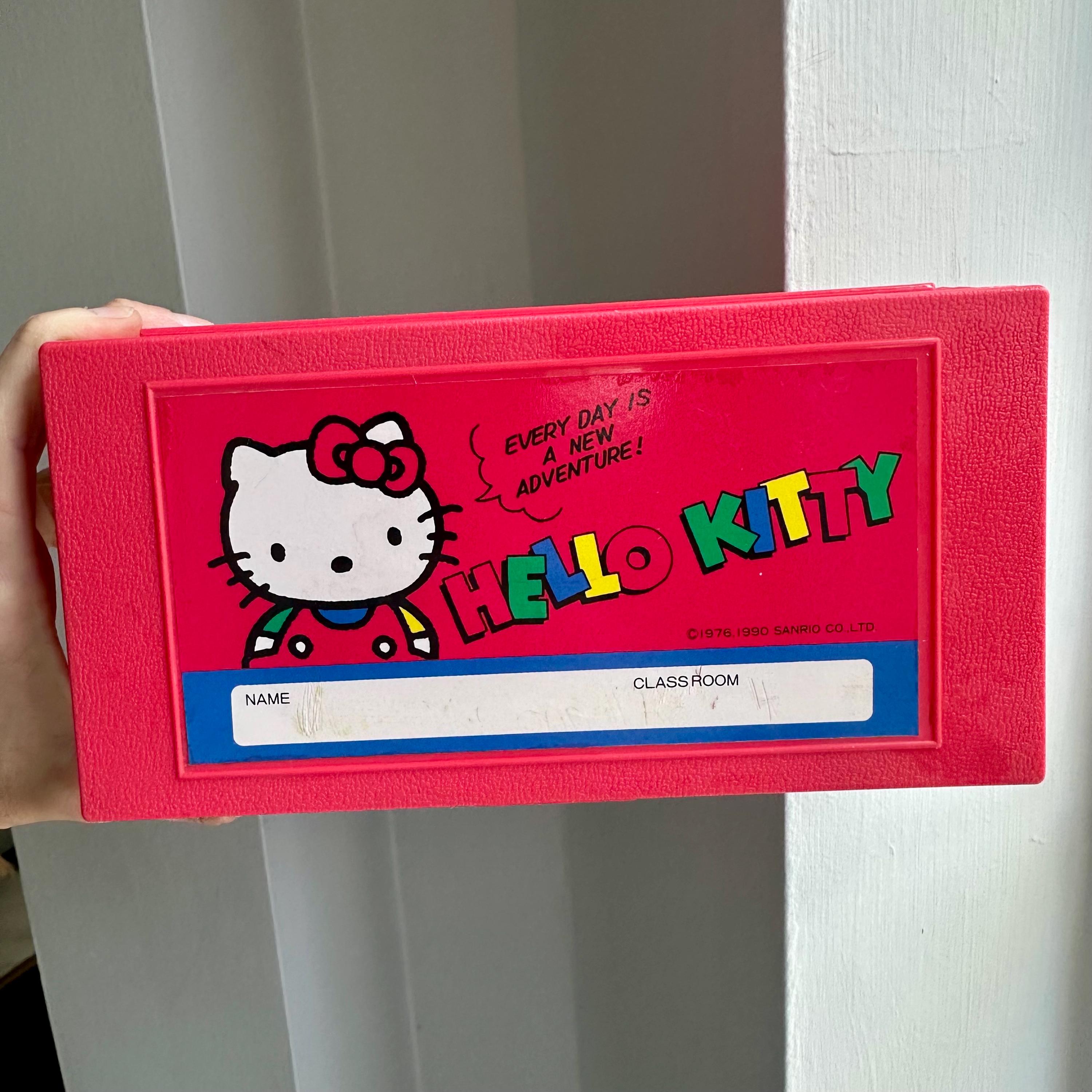 Vintage 1990 Sanrio Hello Kitty Pencil Box - Etsy