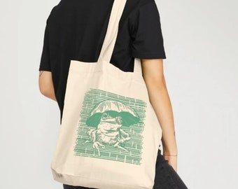 Frog Tote Bag | Birthday Gifts For Her | For Her | ORGANIC Cotton