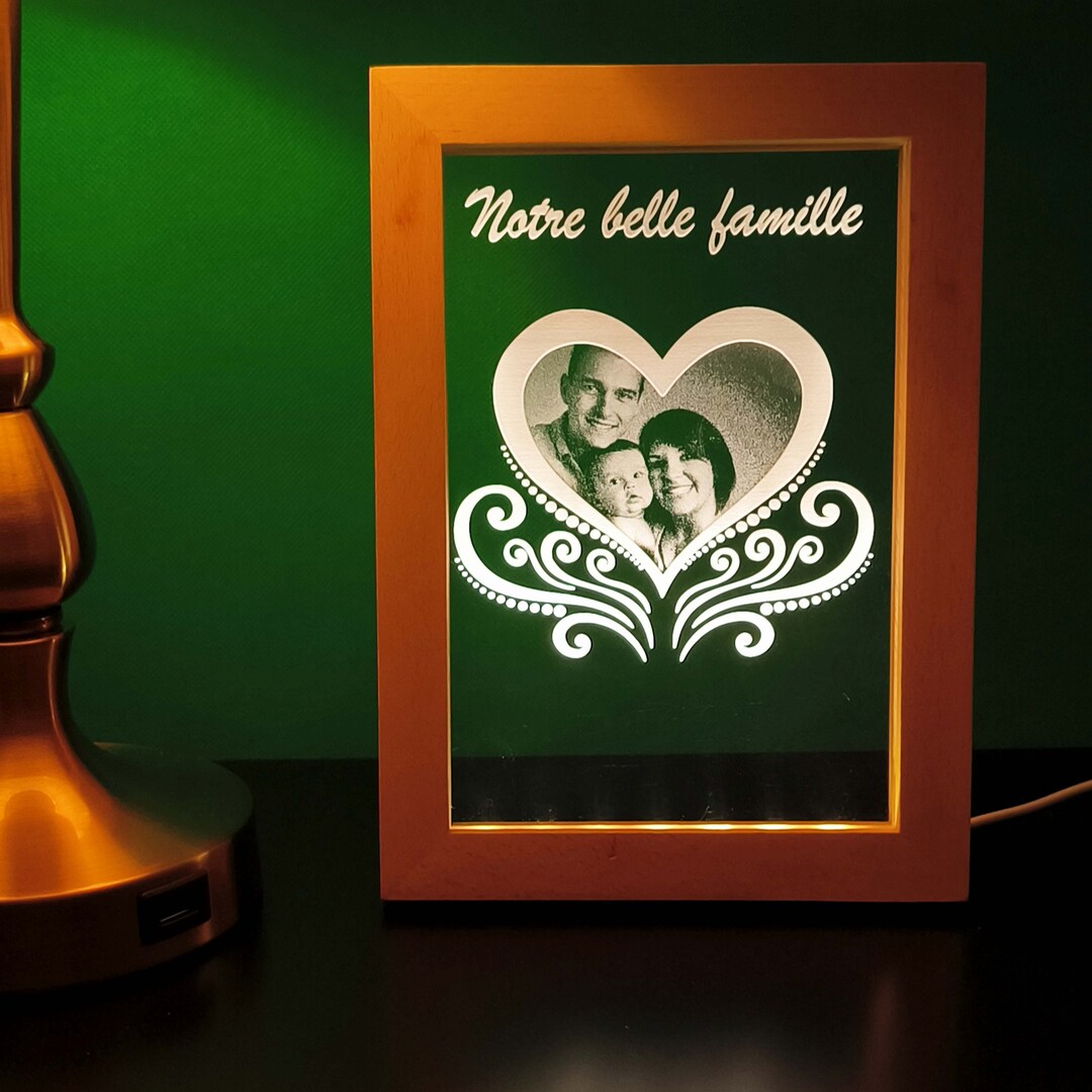 Personalized 3D LED Photo Frame Light up Your Memories With Etsy