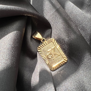 Gouden hanger, goud gevulde hanger, goud gevulde sieraden, goud gevulde hanger voor alle geslachten