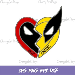 Deadpool  Svg, Deadpool & Wolverine Png, Deadpool Movie Svg, Ryan Reynolds Hugh Jackman Png, Superhero X-Men Png, Digital Download Eps, Dxf
