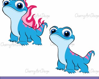 Frozen 2 SVG Bruni SVG Design Files For Cricut Silhouette Cut Files Layered And PrintAndCut Svg- Png-Eps-Dxf
