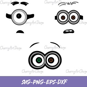 Minion Svg Bundle - Minion SVG for Craft Machines - Cricut Design Space - Silhouette Cameo Active Svg, Png, Eps, Dxf