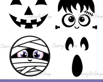 Halloween Character SVG, Horror Character Frankenstein SVG, Cute Horror Character SVG, Instant Download, Png, Svg, Eps, Dxf