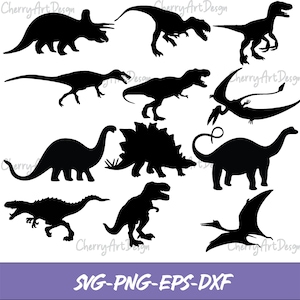 Dinosaur svg bundle, dinosaur clipart png, dinosaur silhouette svg,kids dinosaur svg, t-rex svg, dino svg, triceratops svg files, EPS, DXF