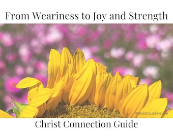 Del cansancio a la alegría y la fortaleza / Guía de oración cristiana / Diario bíblico para superar el agotamiento (descarga digital)