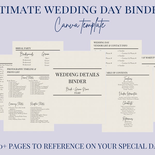 Ultimate Wedding Day Binder