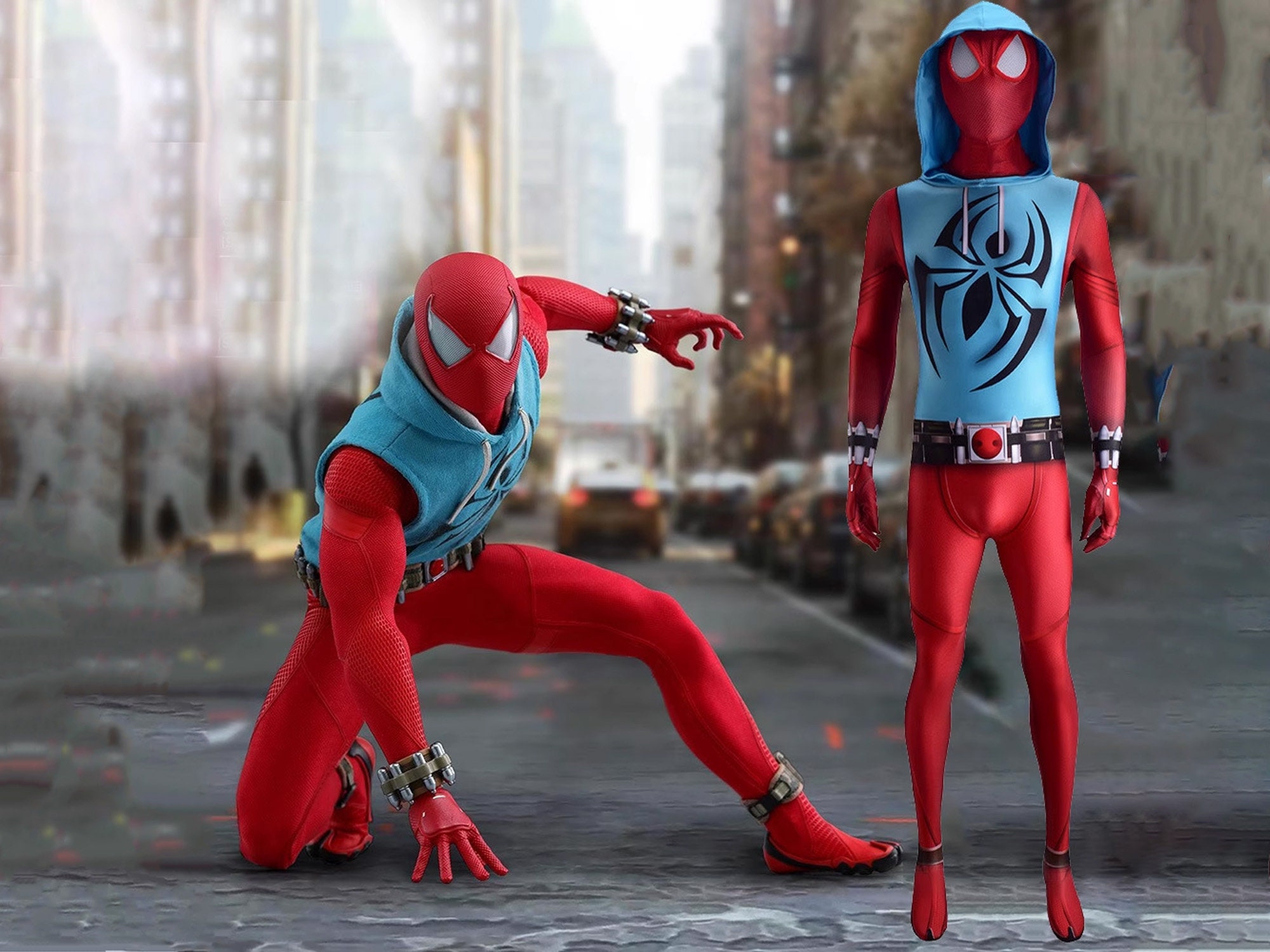 Ben reilly scarlet spider suit cosplay
