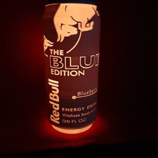 マルチカラーLEDライト付きレッドブル缶 - Etsy 日本