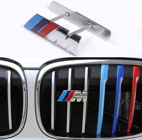 BMW M Sport Chrome Front Grill Grille Badge Emblem With - Etsy