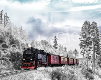 Train in Snow