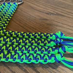 Fishing rod leashes design #8 - custom to order 2 to 8 ft - choose any colors