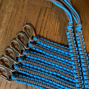 Reel and rod leashes design #1 custom to order 2 ft to 8 ft