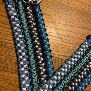 Rod leashes - design #6 - made custom to order 2 to 8 ft choose colors