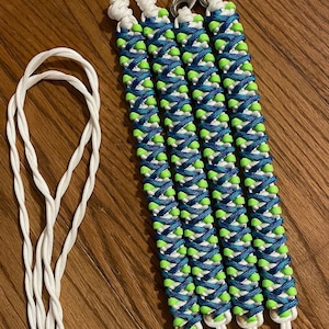 Rod leashes design #11 -custom to order - 2 to 8ft - choose colors