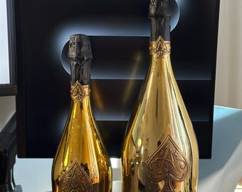Botella de champán vacía y sellada Armand De Brignac Gold Brut - IMITACIÓN - Gol Ace of Spades