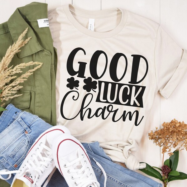 Good Luck Charm, Irish St Patricks Day SVG, Funny St Pattys Day, Paddy Clover Shamrock PNG, Digital Cut File, Cricut Maker, Silhouette Cameo