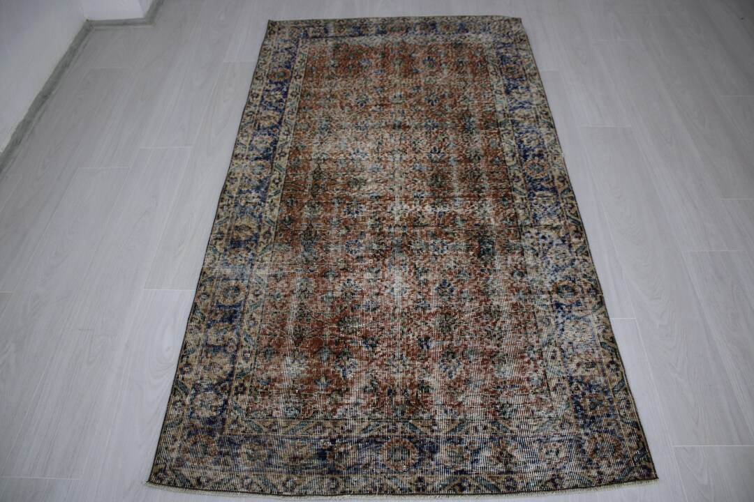 Faded Black Kitchen Rug Bedroom Rug Turkish Rug Oushak Rug Etsy