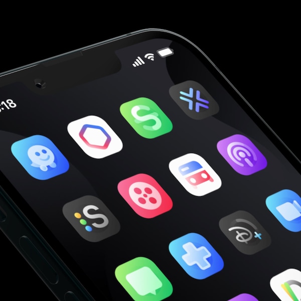 Onyx Icon Pack - Custom App Icons For iPhone iOS, Minimal Theme, Vibrant Colors