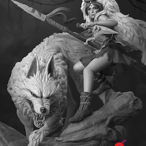 Mononoke ,STL File,  3D Digital Printing STL File for 3D Printers , Movie Characters , Games, Figures , Diorama 3D