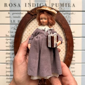 Customizable Handmade Art Doll, Posable Miniature Figurine (6 inch)