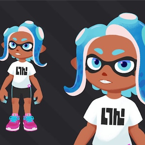 Customizable Splatling Vtuber Model