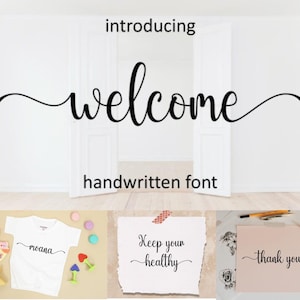Elegant Calligraphy Font, Feminine Script, Wedding Invitation (SVG, Digital Font)