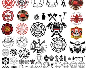 Fire Dept Svg Download, Firefighter Svg, Fireman Svg, Fire Department Svg, Maltese Cross Svg, Fire Dept Cricut Silhouette SC2274
