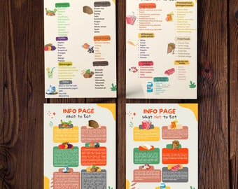 Diabetes Food List Diet Sheet Guide Portion Control Nutrient-Rich Foods Healthful Snacks Grocery Shopping Aid Diabetes Meal Prep