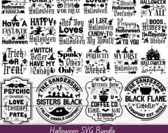 HALLOWEEN SVG, Halloween Svg Bundle, Halloween Cut Files For Cricut, Halloween Clipart, Halloween Png Bundle